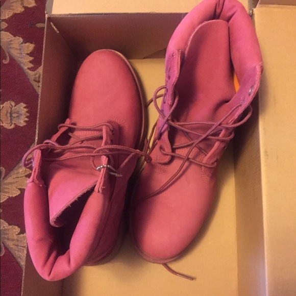COPY - Pink Timberlands 8.5 - Picture 5 of 8